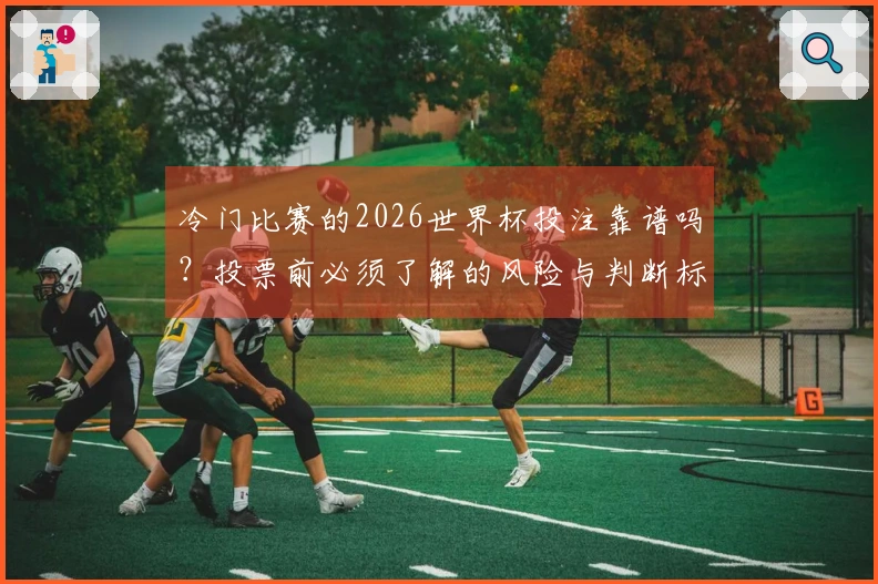 冷门比赛的2026世界杯投注靠谱吗？投票前必须了解的风险与判断标准